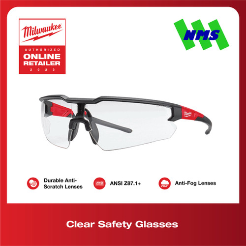 [EZM.1040602] Kaca Mata Milwaukee 48-73-2000A Clear Safety Glasses Bening