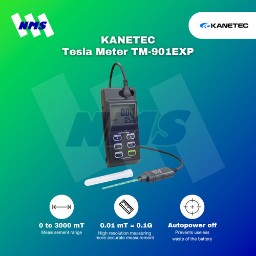 [EZM.1040834] Tesla Meter KANETEC TM-901EXP with Probe Alat Ukur Medan Magnet