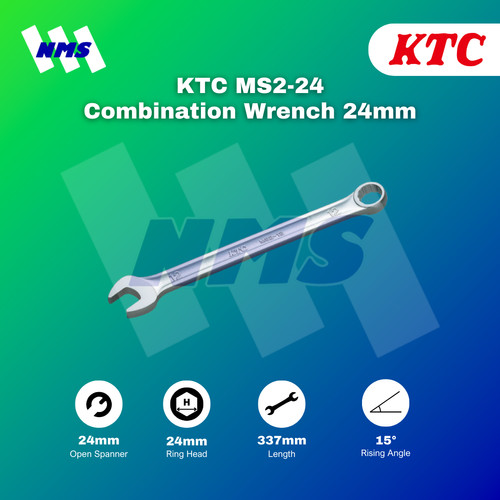 [EZM.1040840] Kunci Kombinasi KTC MS2-24 24mm Combination Wrench Ring Pas