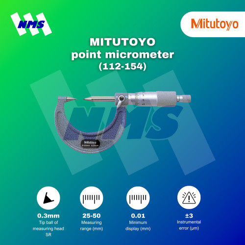 [EZM.1040850] Mikrometer Mitutoyo CPM15-50 Point Micrometer 25-50mm (112-154)