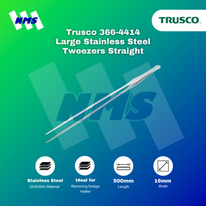 [EZM.1040864] Pinset TRUSCO TSP-208L Large Stainless Steel Tweezers 500mm Straight