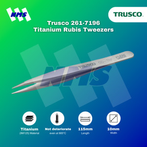 [EZM.1040879] Pinset TRUSCO 00-TNF Titanium Rubis Tweezers 115mm