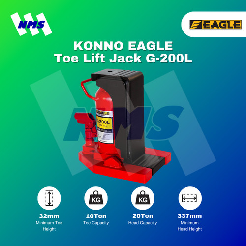 [EZM.1040891] Toe Jack / Bottle Jack 20 Ton Dongkrak Botol KONNO EAGLE G-200L