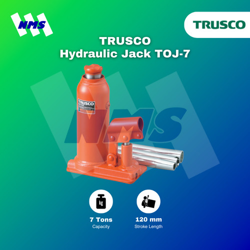 [EZM.1040893] Dongkrak TRUSCO TOJ-7 Hydraulic Jack 7 Ton Original