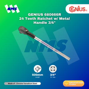 [EZM.1040904] Ratchet Handle GENIUS 680666R Ratchet 3/4" Panjang = 500mm