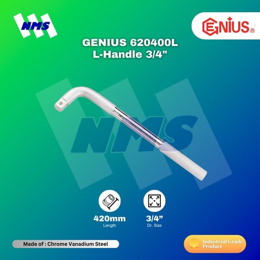 [EZM.1040907] GENIUS 620330L L-Handle 3/4" Panjang = 370mm
