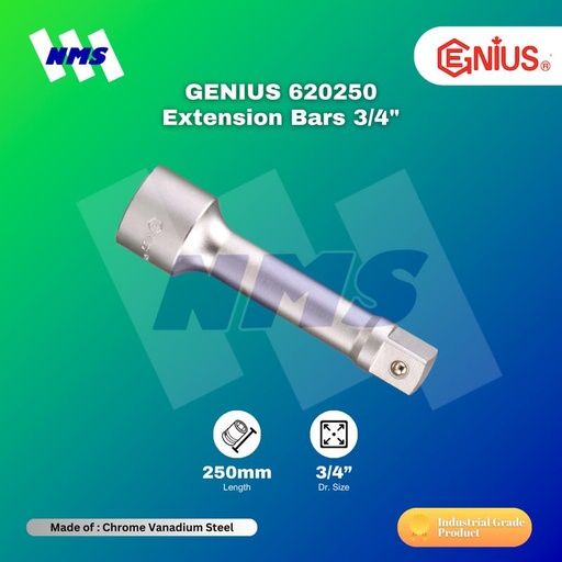 [EZM.1040915] Sambungan GENIUS 620250 Extension Bars 3/4" Panjang = 250mm