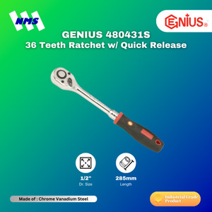 [EZM.1041029] Ratchet Handle GENIUS 480431S Ratchet 1/2" Panjang = 285mm