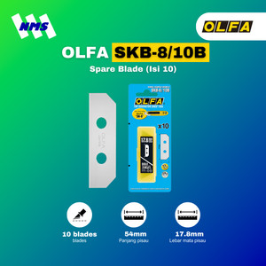 [EZM.1041196] Refill Pisau OLFA SKB-8/10B Spare Blade for SK-8 Original Isi 10