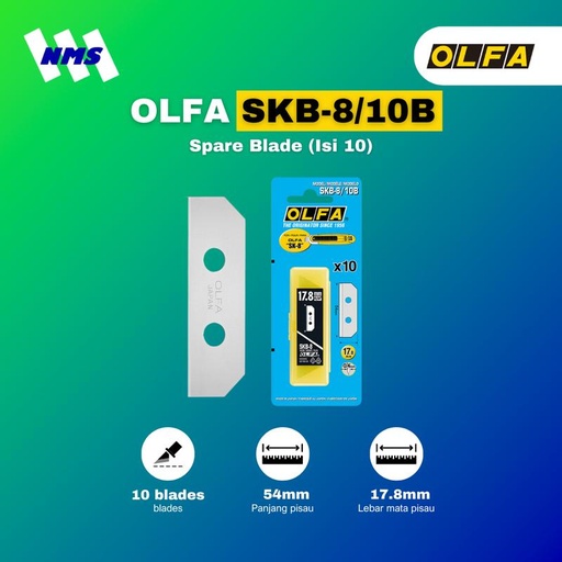 [EZM.1041196] Refill Pisau OLFA SKB-8/10B Spare Blade for SK-8 Original Isi 10
