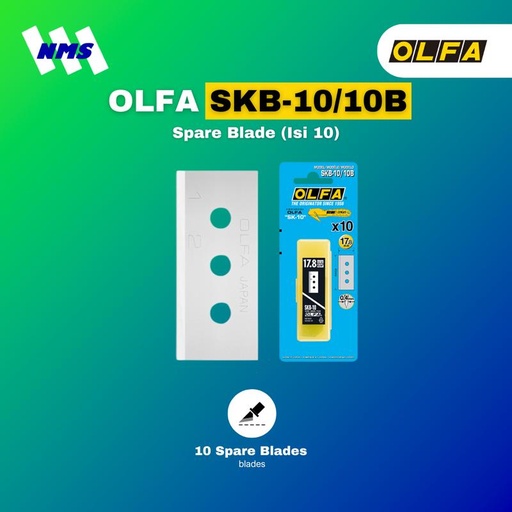 [EZM.1041197] Refill Pisau OLFA SKB-10/10B Spare Blade for SK-10 Original Isi 10