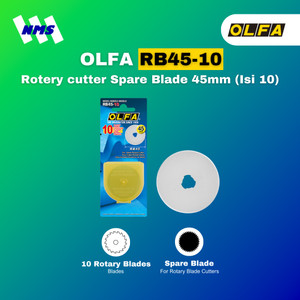 [EZM.1041200] Refill OLFA RB45-10 Rotery Cutter Spare Blade 45mm Pisau RTY Original