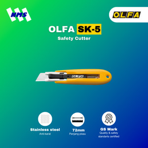 [EZM.1041204] Pisau Cuter OLFA SK-5 Safety Cutter Auto Retracting Pemotong Kardus