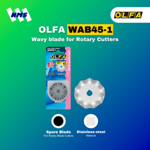 [EZM.1041208] Refill Pisau OLFA WAB45-1 Wavy blade for Rotary Cutters RTY Original