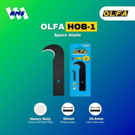 [EZM.1041217] Refill Pisau OLFA HOB-1 Spare Blade Original Isi 1 pcs Hook Sabit