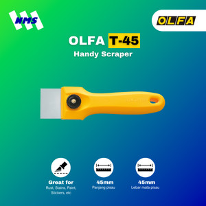 [EZM.1041226] Pengikis Cat OLFA T-45 Handy Scraper Penghilang Bekas Lem Stiker
