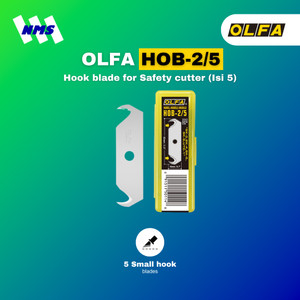 [EZM.1041227] Refill Pisau OLFA HOB-2/5 Hook blade for SK Safety cutter Ori Isi 5
