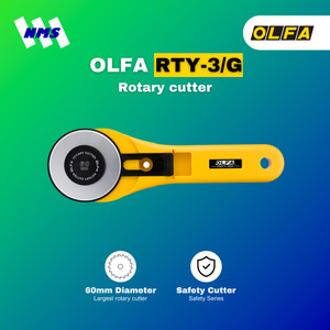 [EZM.1041228] Pemotong Kain OLFA RTY-3/G Rotary Cutter Pisau Cuter Bulat