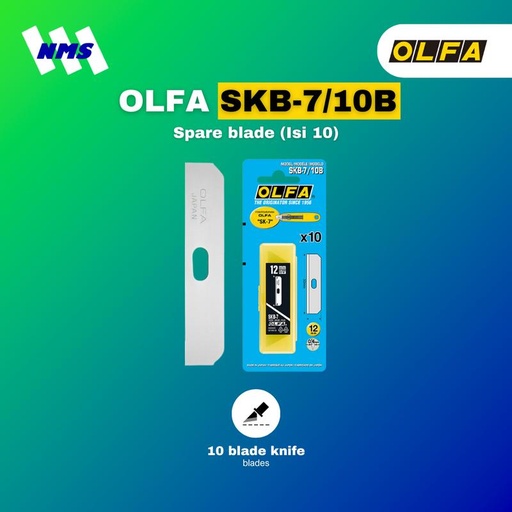 [EZM.1041232] Refill Pisau OLFA SKB-7/10B Spare Blade for SK Safety Cutter Original