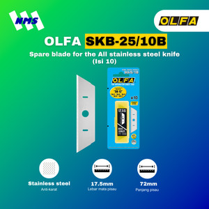 [EZM.1041234] Refill Pisau OLFA SKB-2S/10B Spare Blade for SK Stainless Steel Knife
