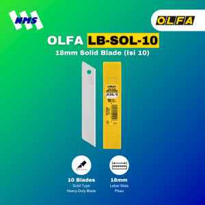 [EZM.1041244] Refill Cutter OLFA LB-SOL-10 Solid Blade 18mm Isi 10 Pcs Original