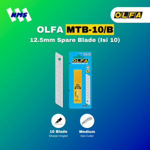 [EZM.1041248] Refill Cutter OLFA MTB-10/B Spare Blade 12.5mm Isi 10 Pisau Original