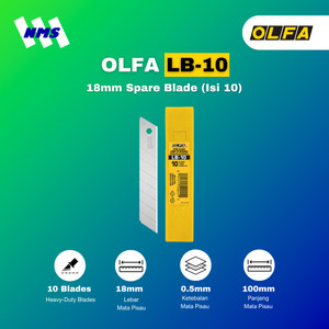 [EZM.1041255] OLFA LB-10 Spare Blade (10Pcs Pack) Original