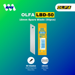 [EZM.1041258] OLFA LBD-50 Spare Blade (50Pcs) Original