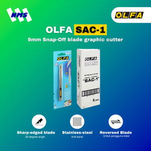 [EZM.1041266] OLFA SAC-1 Snap-Off Blade Graphic Cutter Original