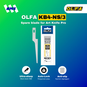[EZM.1041276] OLFA KB4-NS/3 Spare Blade For Art Knife Pro Original