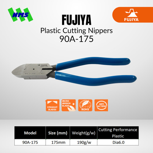 [EZM.1041443] Tang Potong FUJIYA 90A-175 Plastic Cutting Nippers Japan