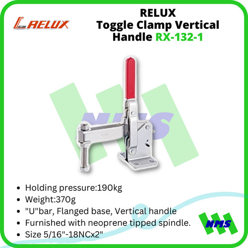 [EZM.1041480] RELUX Toggle Clamp Vertical Handle RX-132-1