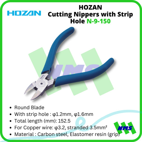 [EZM.1041483] Tang Potong HOZAN N-9-150 Diagonal Cutting Nippers with Strip Hole