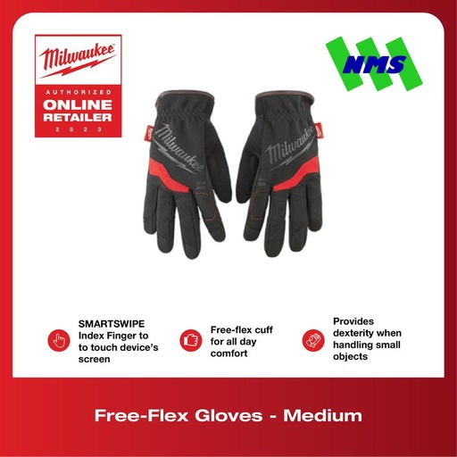 [EZM.1041586] Sarung Tangan Milwaukee 48-22-8711 Free-Flex Work Gloves M