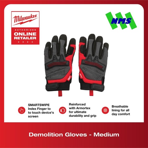 [EZM.1044246] Sarung Tangan Milwaukee 48-22-8731 Demolition Heavy Duty Gloves M