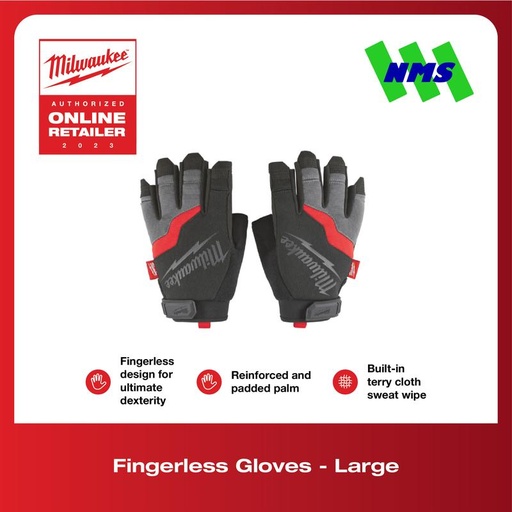 [EZM.1041587] Sarung Tangan Milwaukee 48-22-9742 Performance Fingerless Gloves L