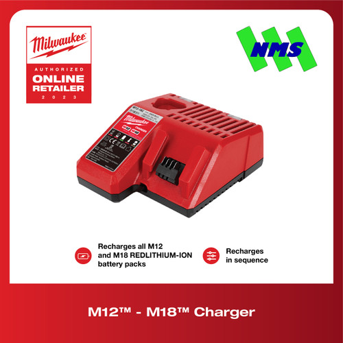 [EZM.1041594] Milwaukee M12-18C Charger untuk Semua Baterai M12 - M18