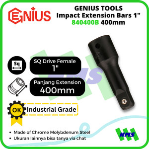 [EZM.1041672] Sambungan Sok Impact Extension Bars 1" Inci 400mm 840400B GENIUS