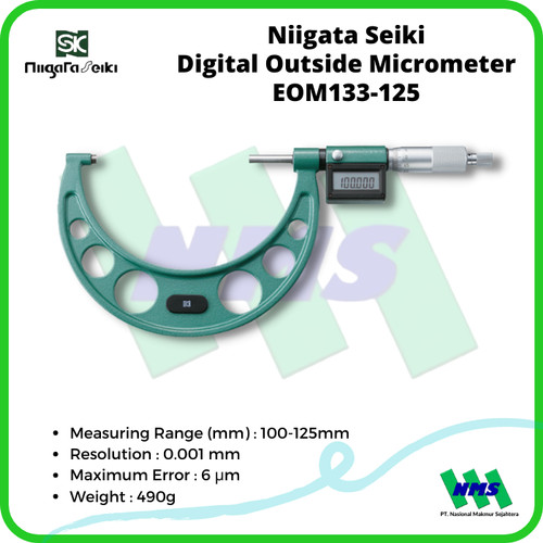 [EZM.1041950] Niigata Seiki Digital Outside Micrometer EOM133-125 125mm