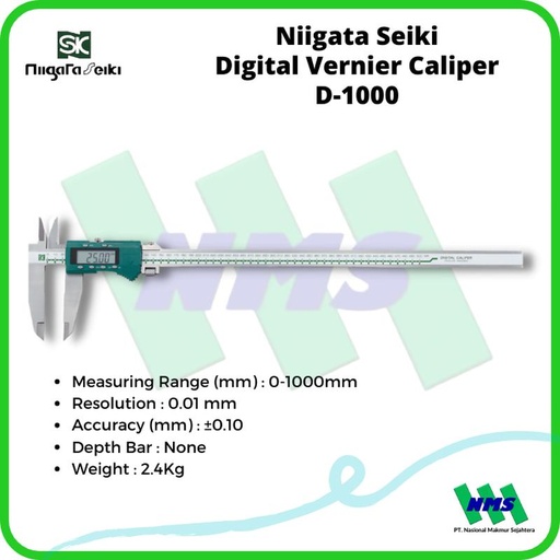 [EZM.1041951] Niigata Seiki Digital Vernier Caliper D-1000 Jangka Sorong 1000mm 1m