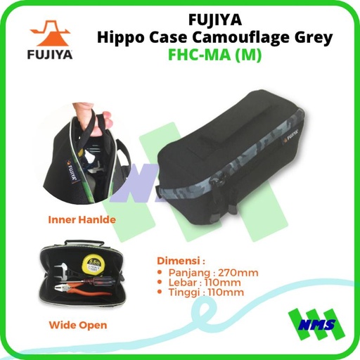 [EZM.1041971] Tas Perkakas Tool Bag Sedang HIPPO CASE Camouflage Gray FHC-MA FUJIYA
