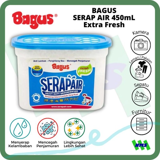 [EZM.1042008] Bagus Serap Air Square Box 450mL Extra Fresh Anti Lembab Bau Jamur