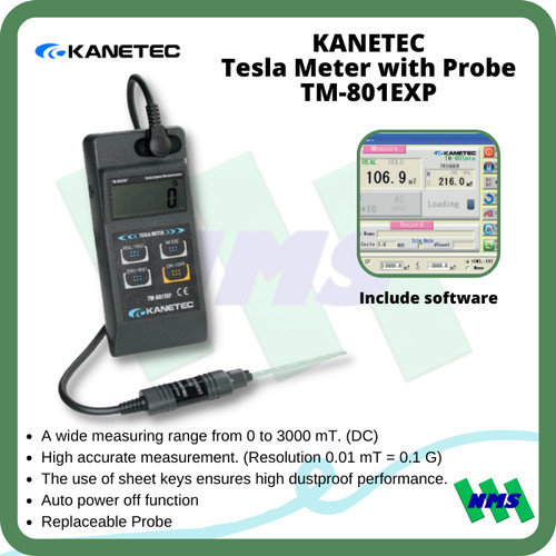 [EZM.1042009] Tesla Meter TM-801EXP KANETEC with Probe