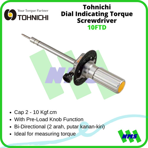 [EZM.1042104] Obeng Tohnichi 10FTD Dial Indicating Torque Screwdriver 2 - 10Kgfcm