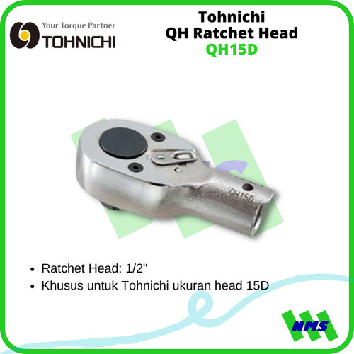 [EZM.1042392] Kepala Ratcet Tohnichi QH15D 1/2" QH Ratchet Head