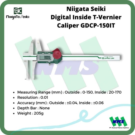 [EZM.1042401] NIIGATA SEIKI GDCP-150IT DIGITAL INSIDE T-VERNIER CALIPER