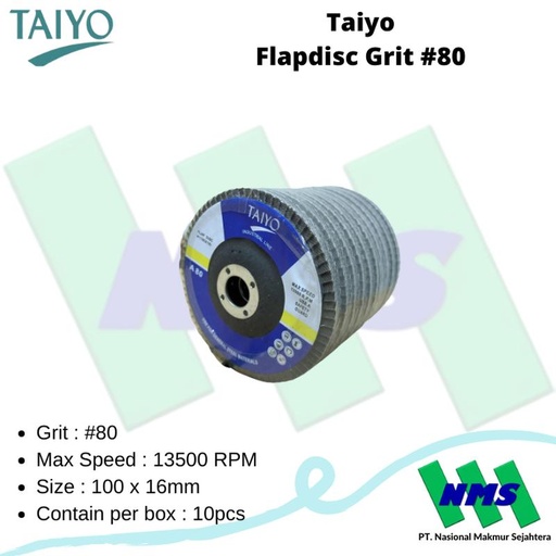 [EZM.1042481] Amplas Susun Flapdisc Grit 80 Taiyo Flap Disc #80