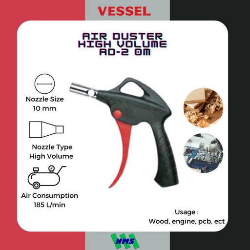 [EZM.1042487] Tembakan Angin Nozzle Air Duster High Volume AD-2 0M VESSEL