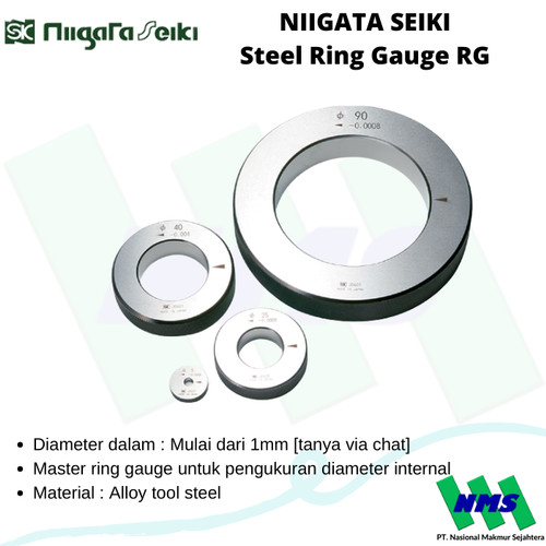 [EZM.1042503] Steel Ring Gauge NIIGATA SEIKI RG [Tanya ukuran via chat - indent]