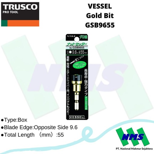 [EZM.1042510] Mata Bor VESSEL GSB9655 Gold Bit 125-3727
